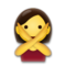 Person Gesturing No emoji on LG